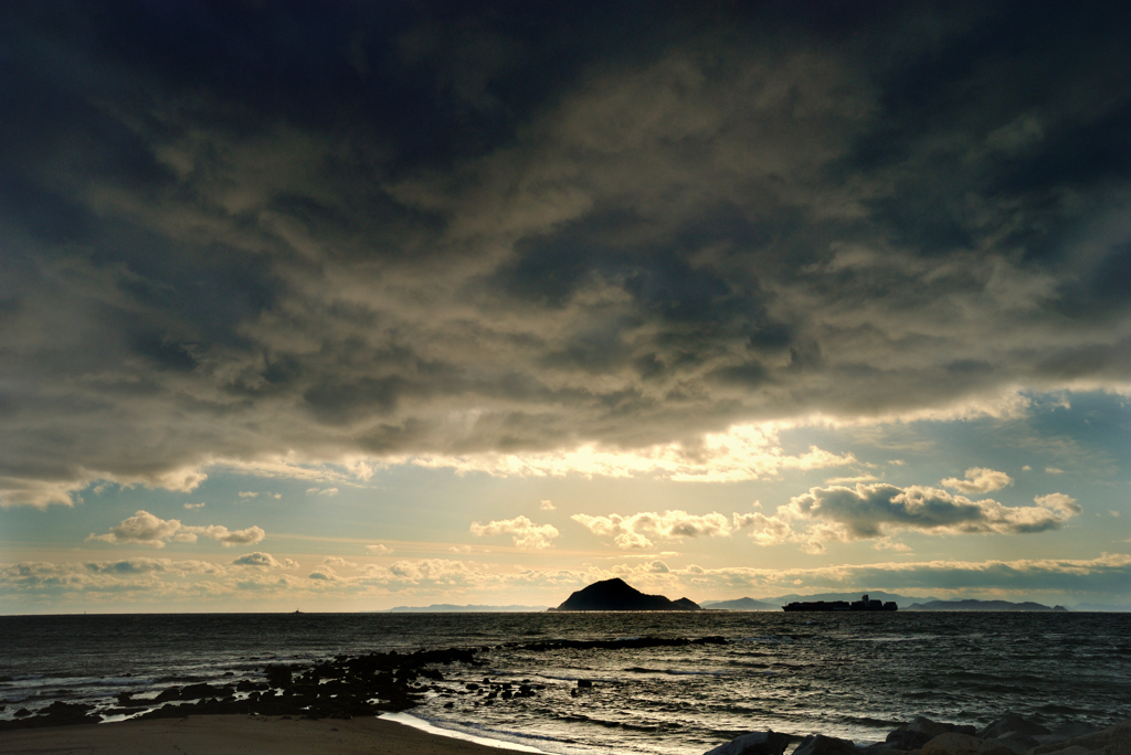 冬の伊良湖岬