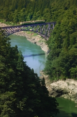 夏の第一只見川橋梁