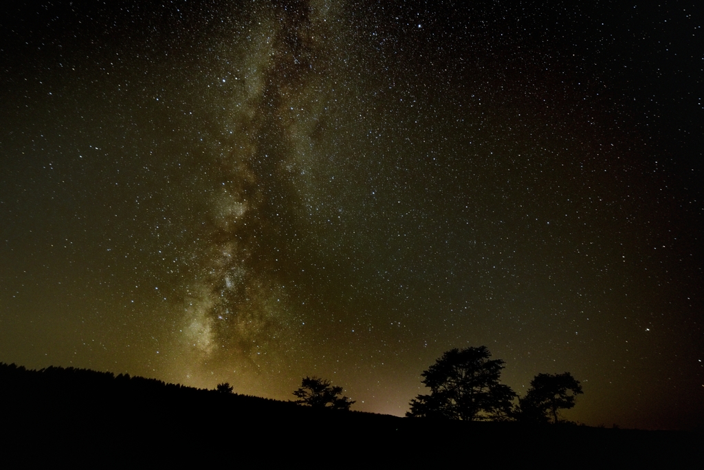 北の大地の星空