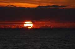 日本海の夕日