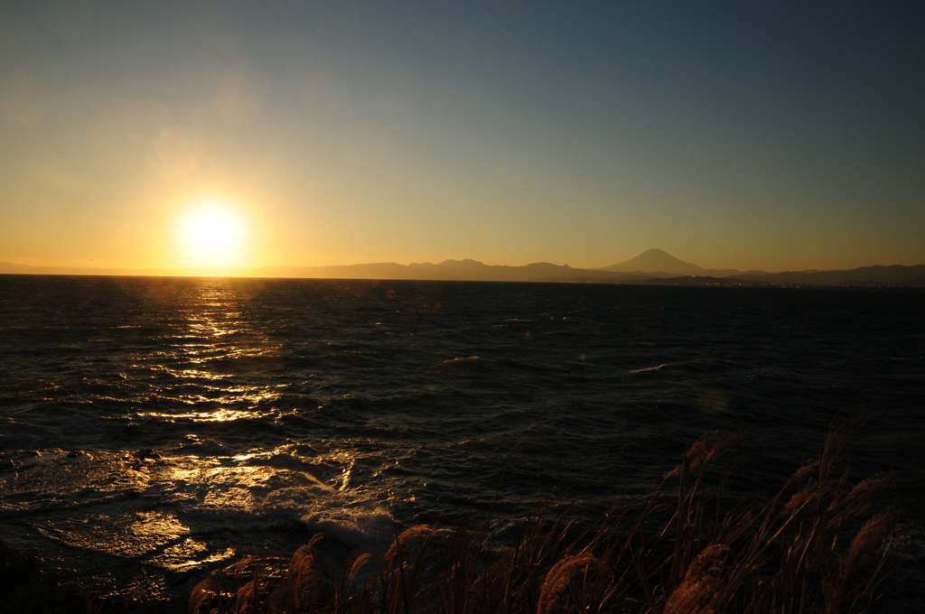 冬の夕暮れ