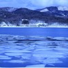 2月10日山中湖にて。流氷のよう