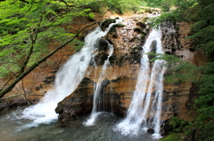 男池湧水群　名水の滝　002