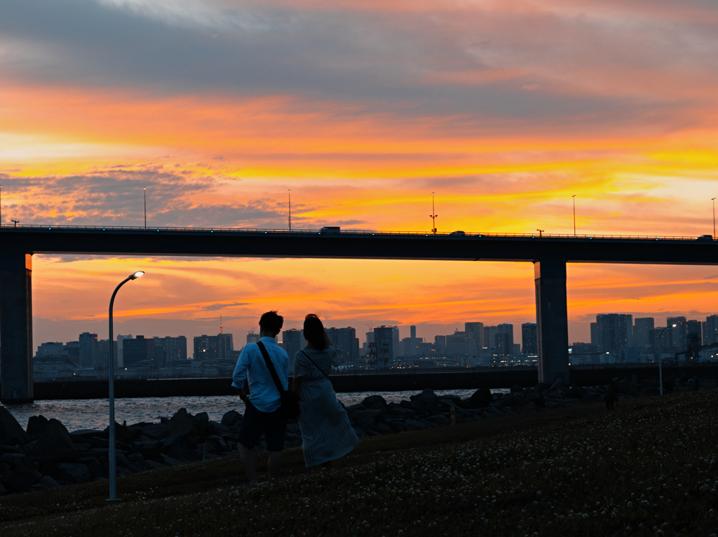 一緒に今日のお見送り（実験画像）