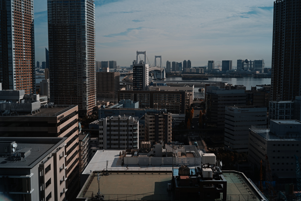 虹色橋の横顔