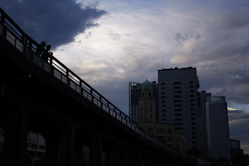 雨上がりの夕空