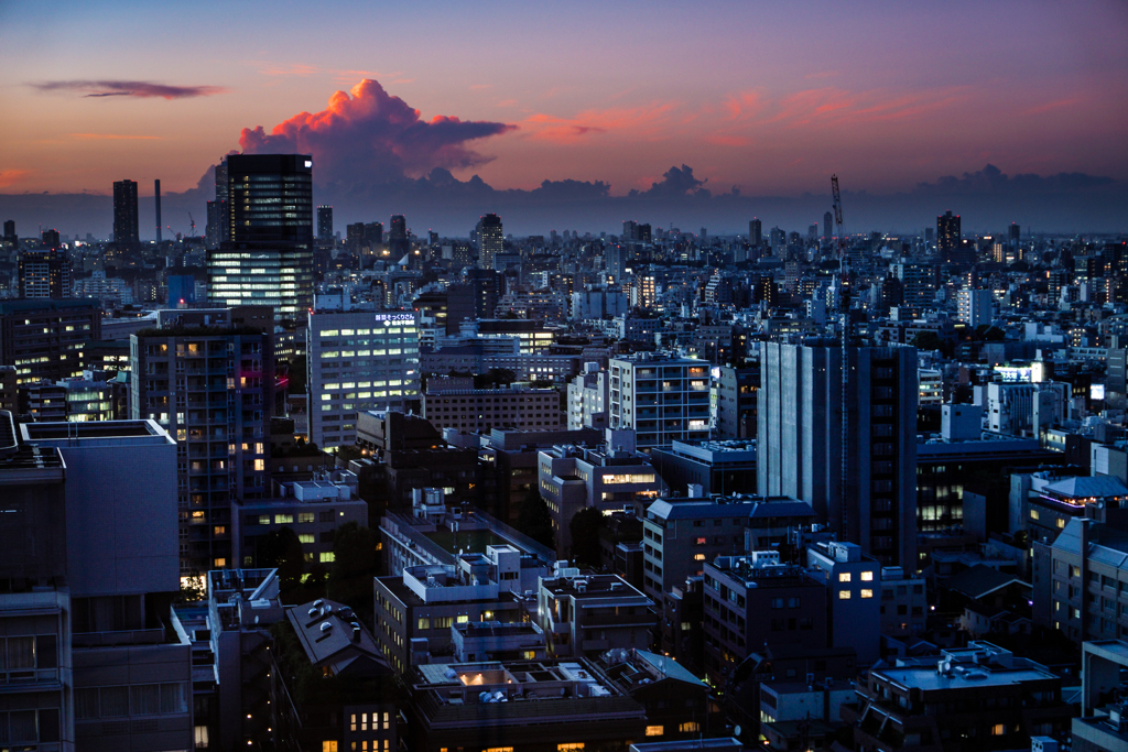 積乱雲の夕暮れ