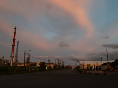 夕空が美しく