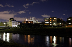 Kamo Riv. at night Ⅳ