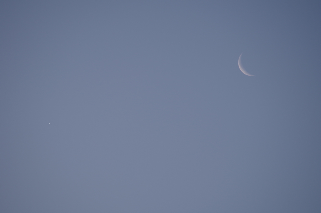 月と金星