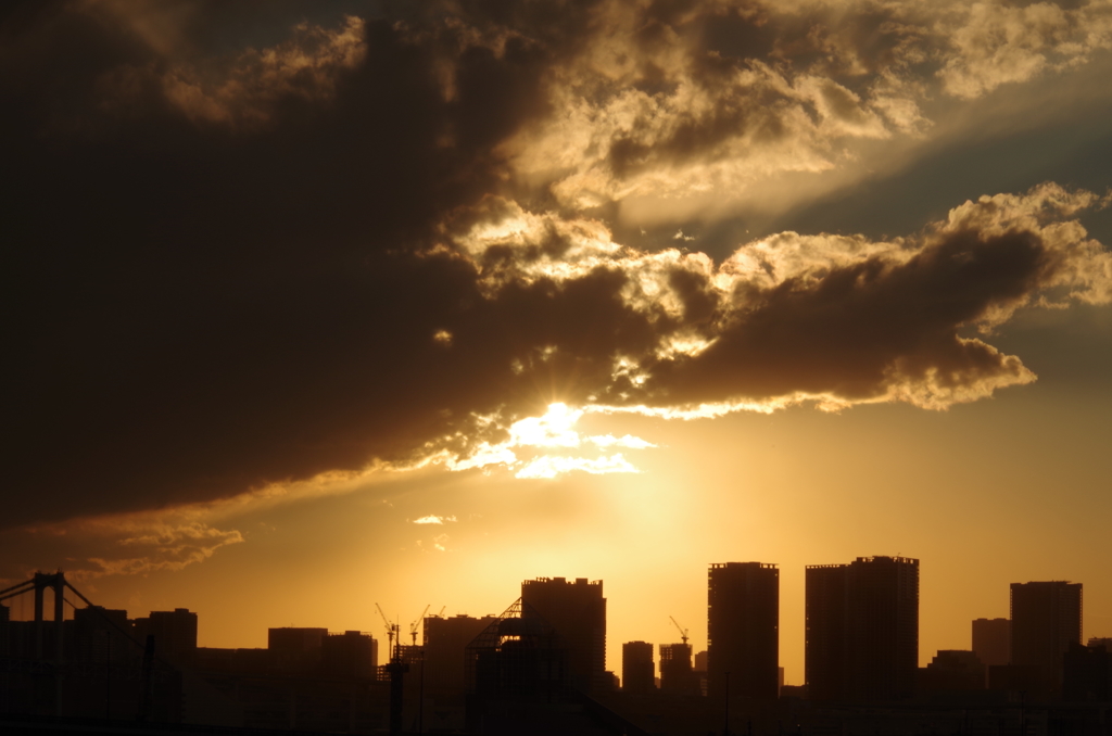 夕日