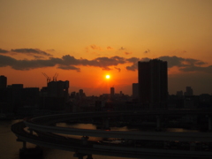 夕日