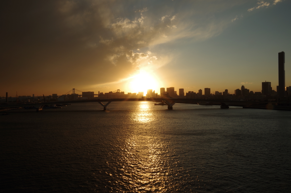 夕日