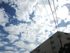 青空に広がる雲