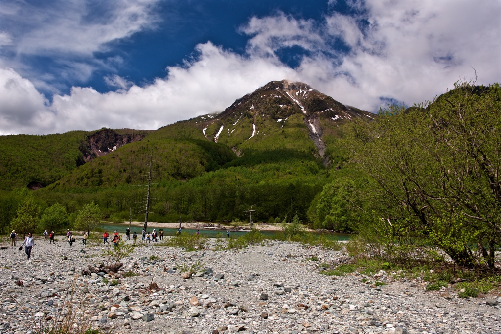 焼岳と大正池
