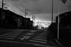 モノクロームな夕焼け