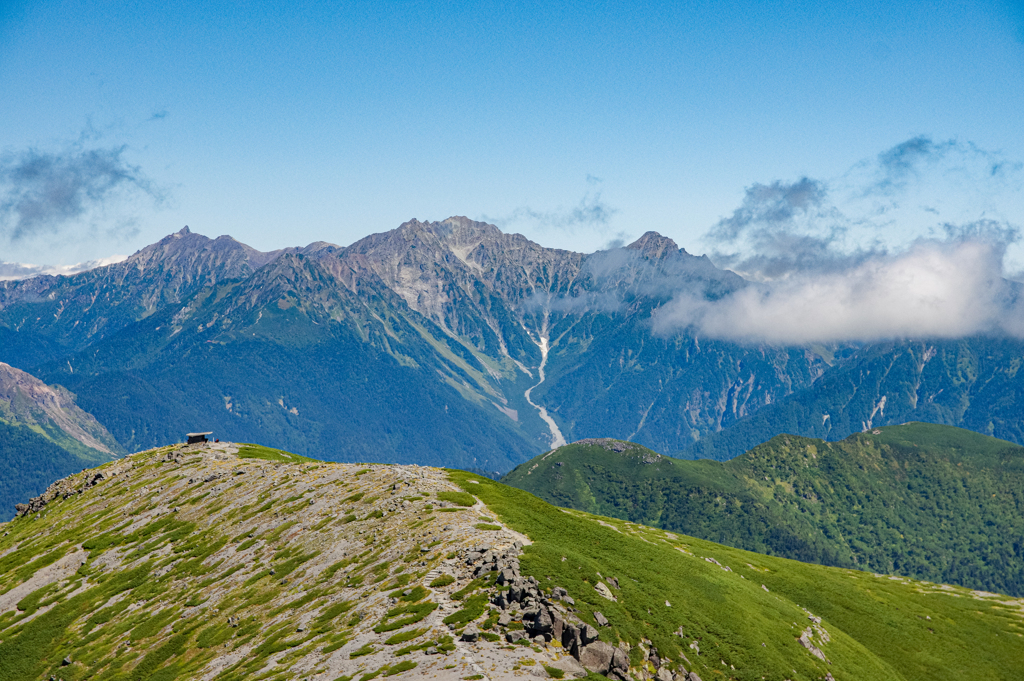 富士見岳山頂より