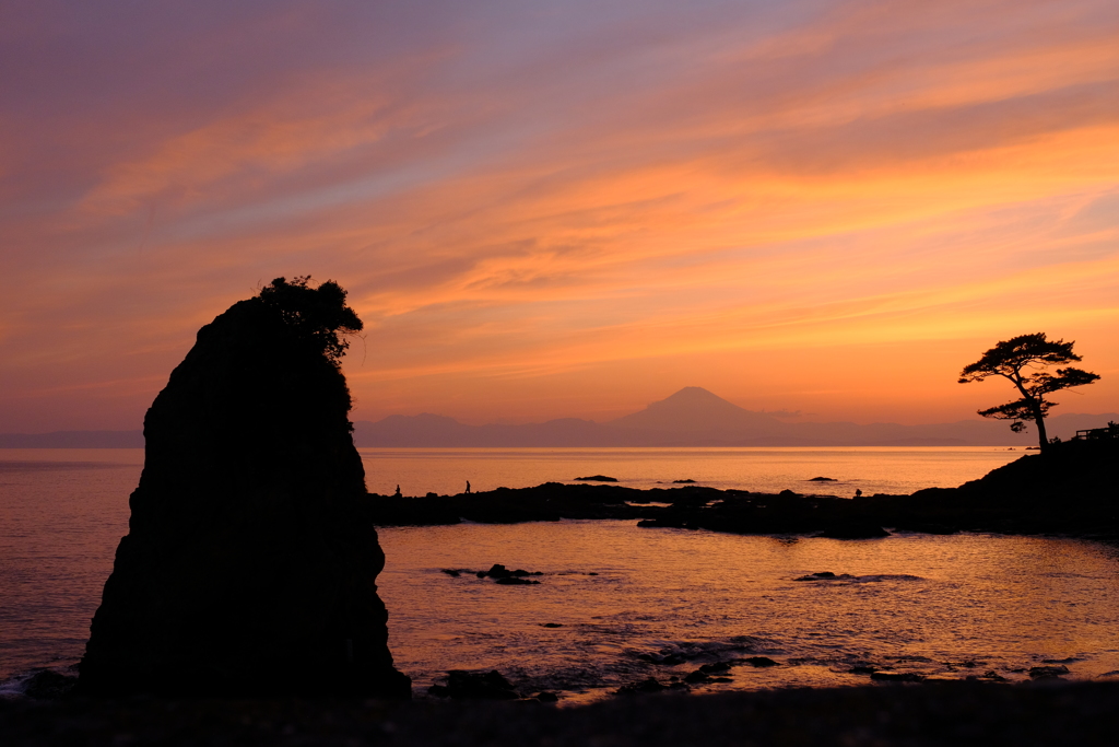 遠くの富士山