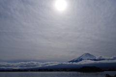 曇り富士山