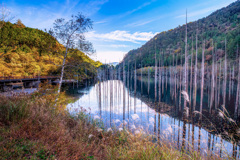 秋の御嶽自然湖 秋の御嶽自然湖