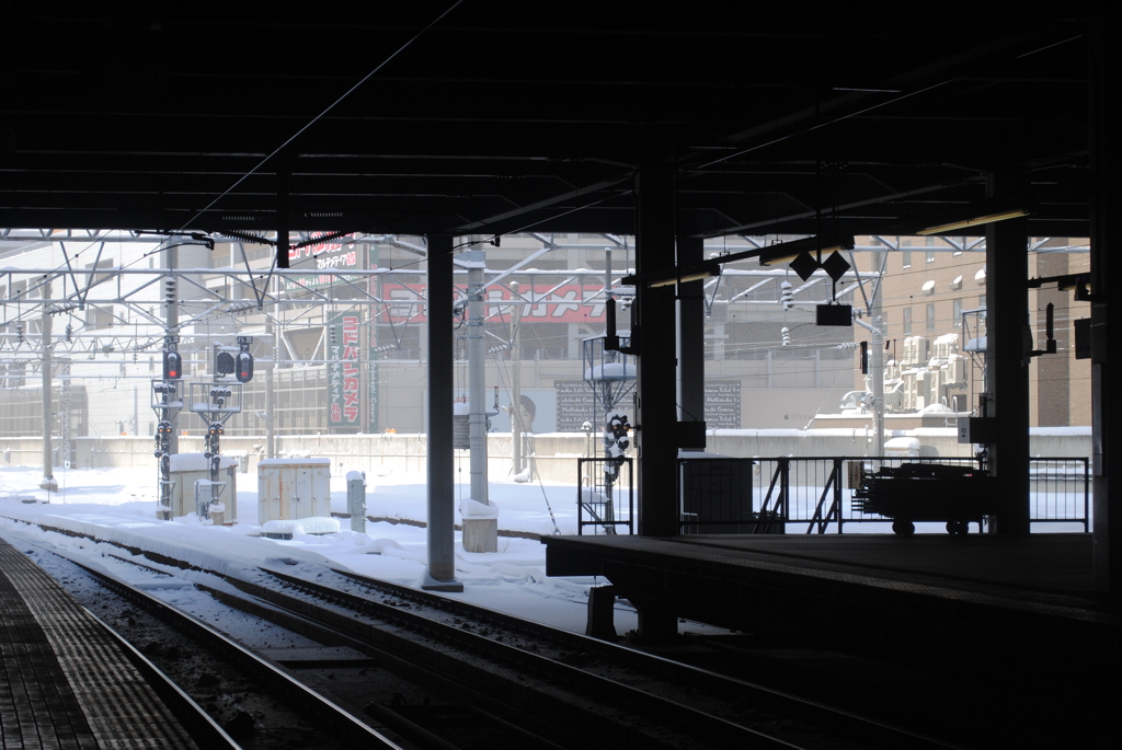 冬の駅