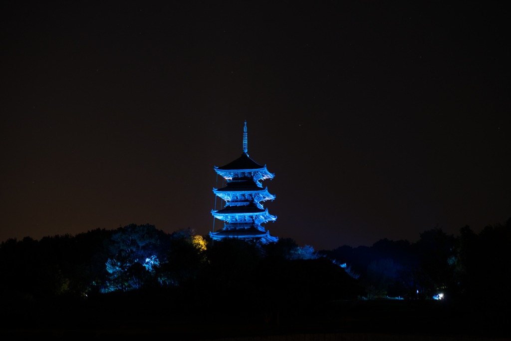 五重塔の夜景 弐