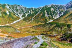 紅葉の雷鳥沢へ