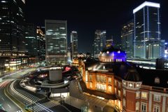 13年11月　東京駅（夜景）