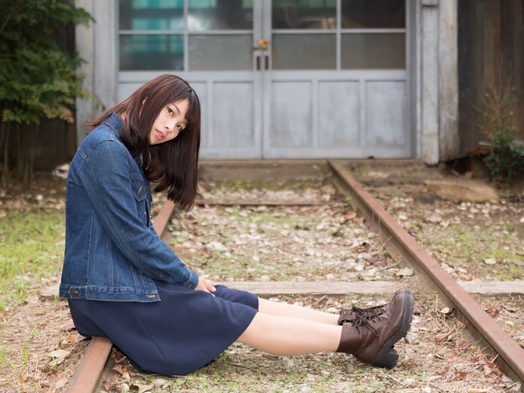 on the rail