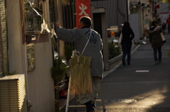 正月準備の職人