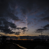 近所の夕焼け