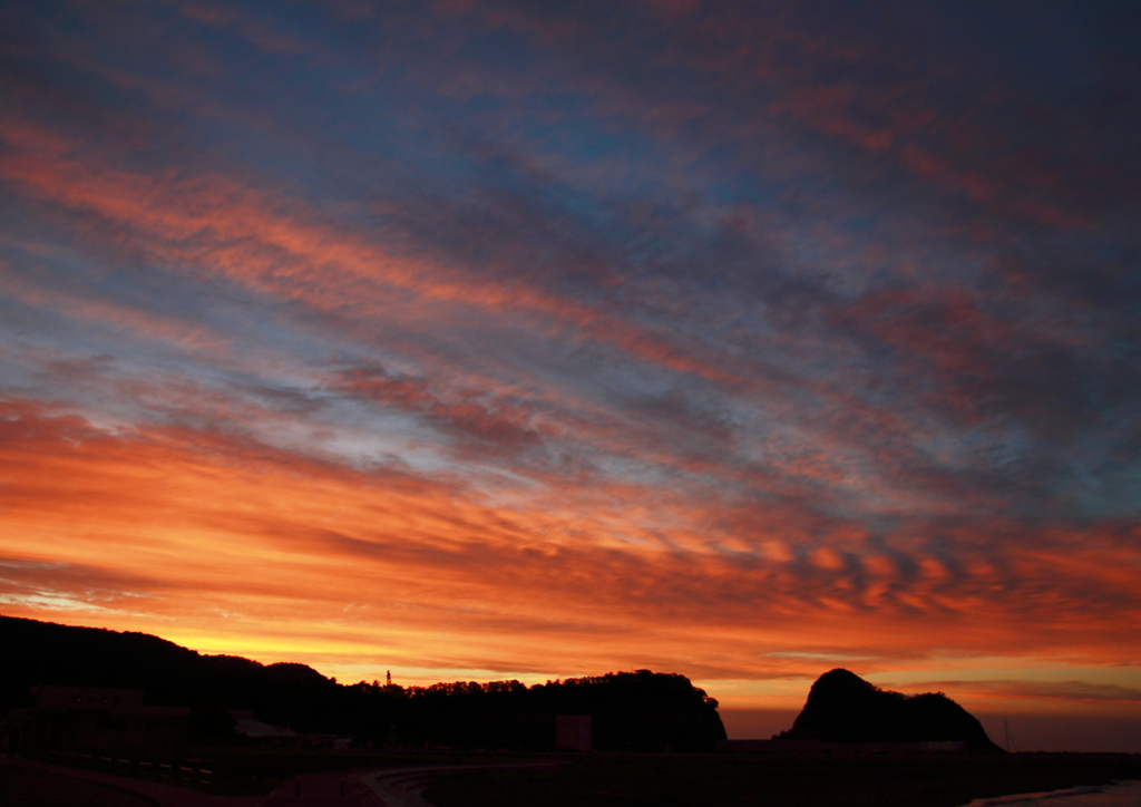 昨日の夕焼け