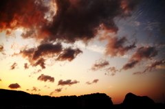 今日の夕日
