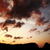 今日の夕日