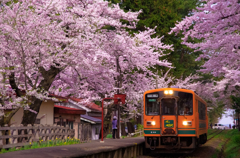 津軽鉄道　芦野公園周辺・・・