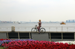 自転車美女