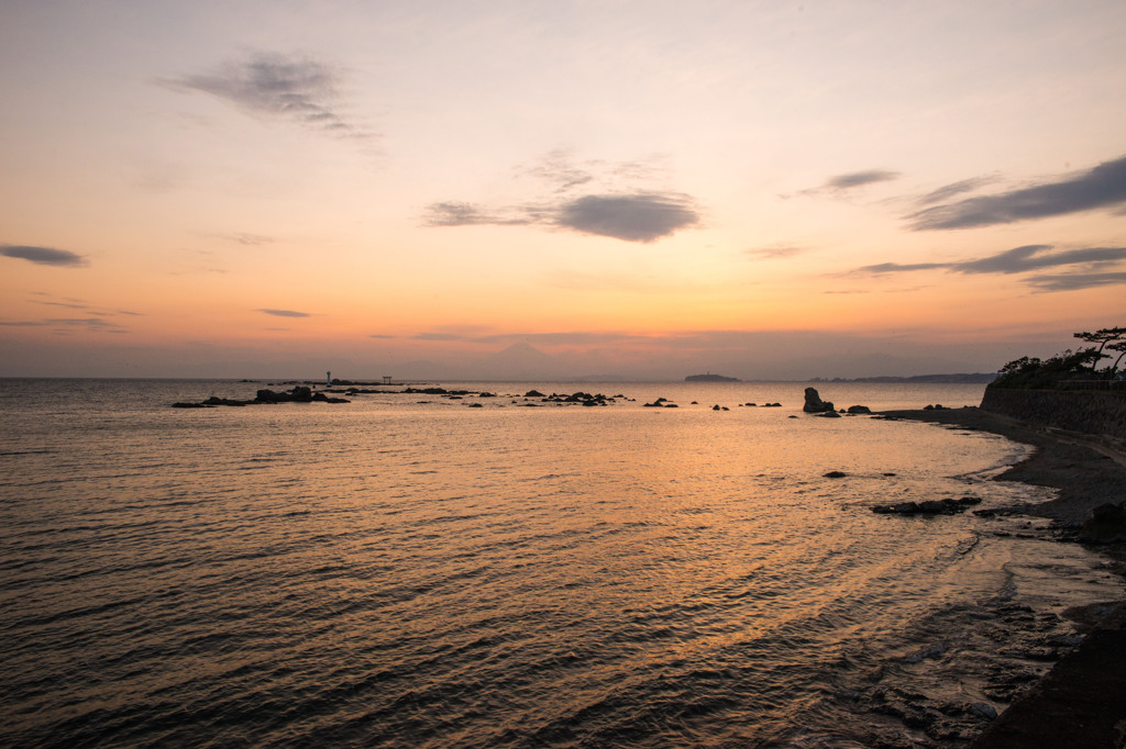 落陽　三浦半島より　Ⅰ