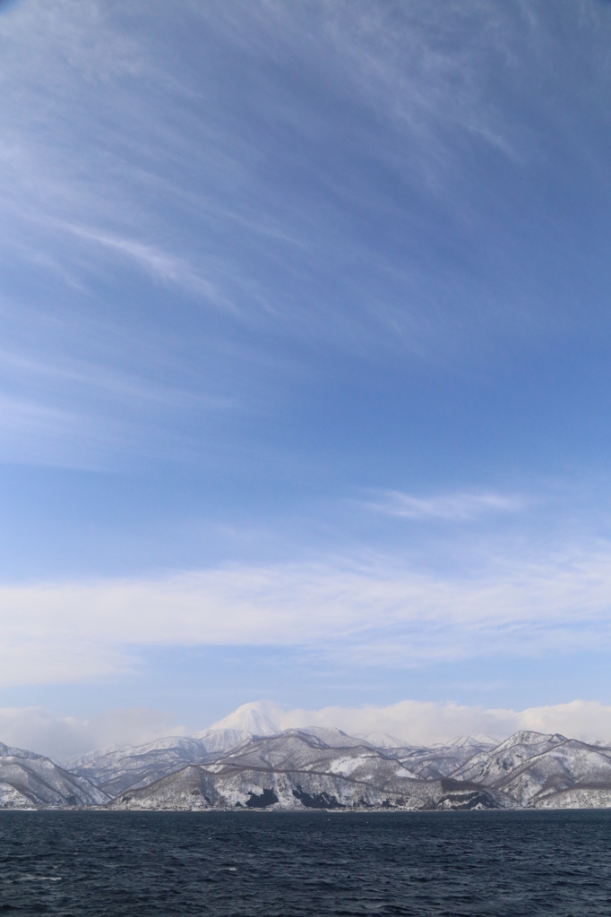 知床の山々と羅臼岳