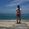 奄美大島の海と嫁
