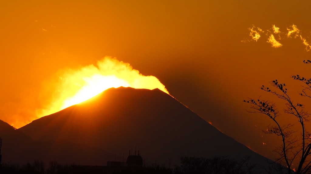 富士に沈む
