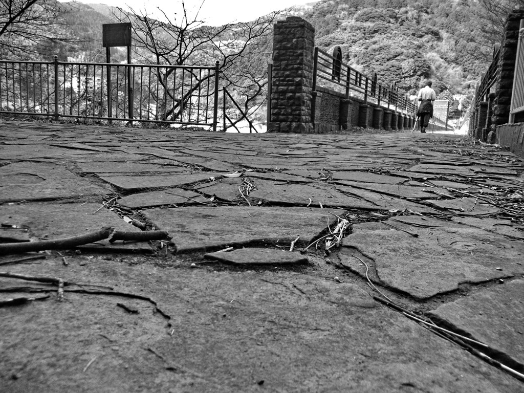石畳の遊歩道