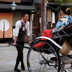 粋でいなせな人力車