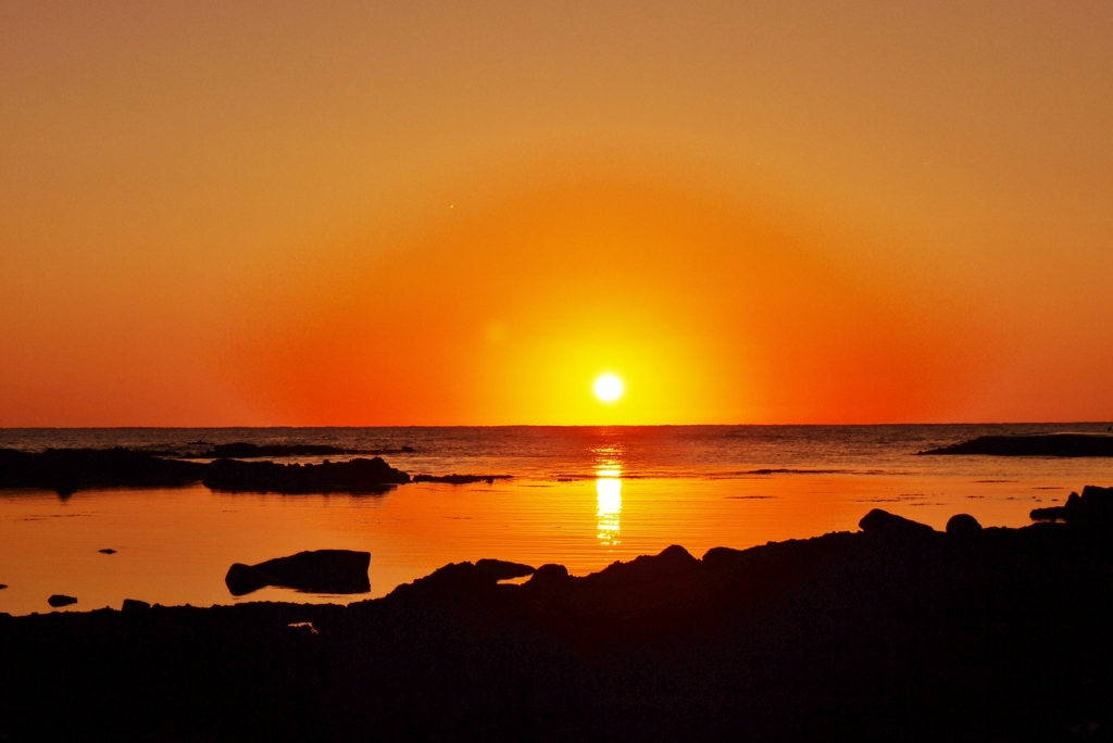 静寂の夕景　能登