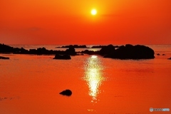 静寂の夕景　能登