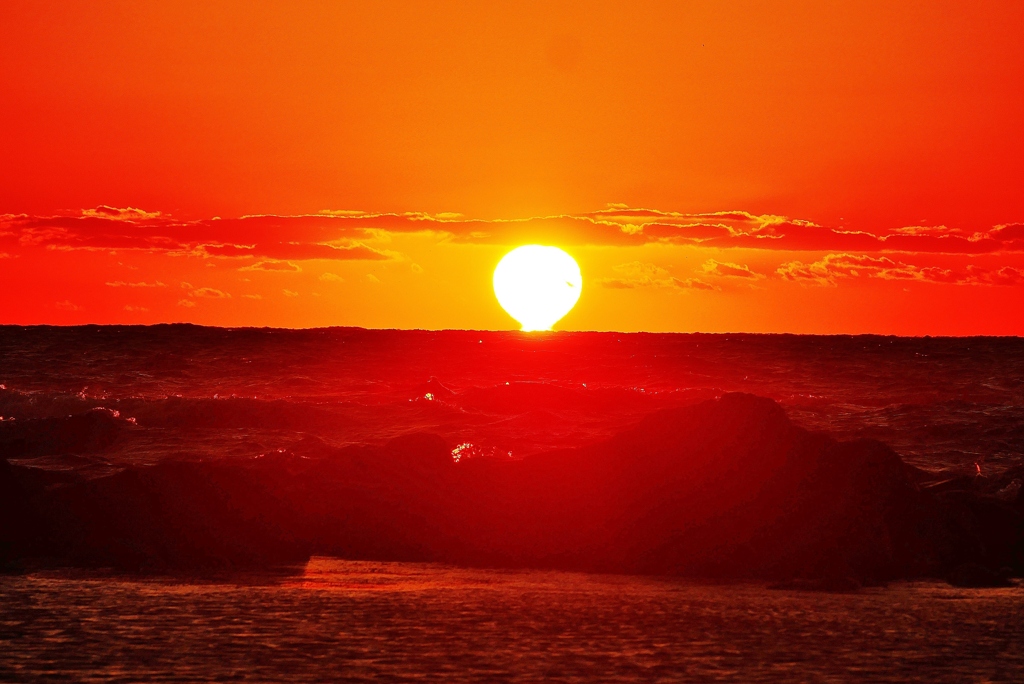 だるま夕陽　　能登