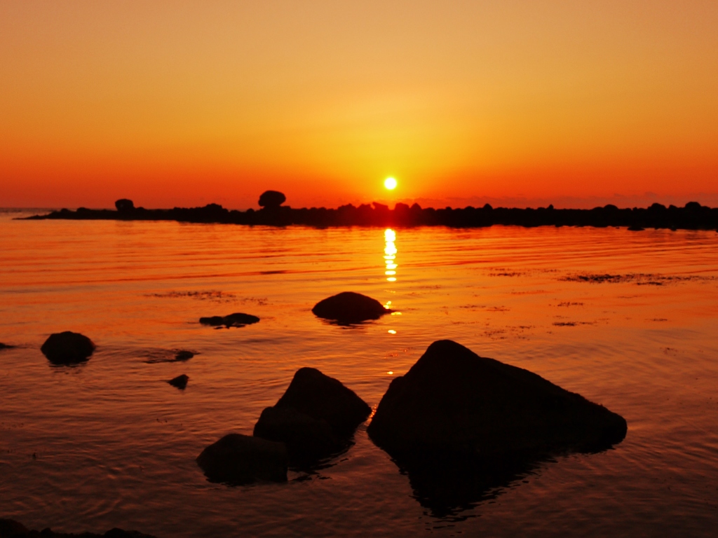 静寂の夕景