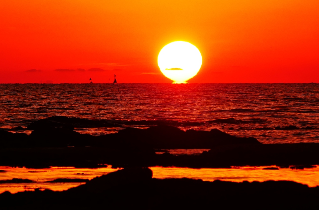 ダルマ夕陽