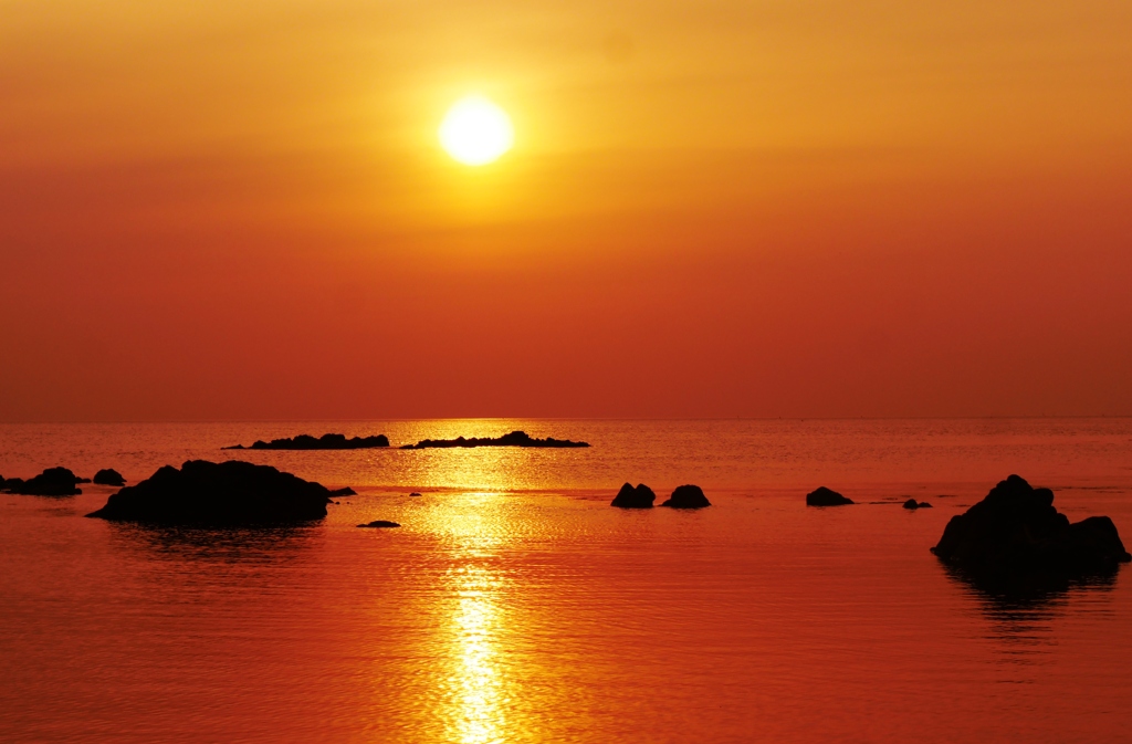 夕景能登は赤住海岸