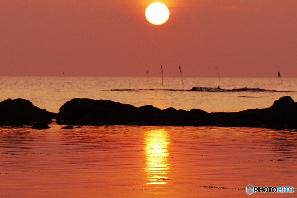 夏の夕景　能登