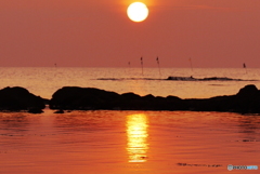 夏の夕景　能登